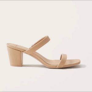 A&F Double Strap Heel Sandals